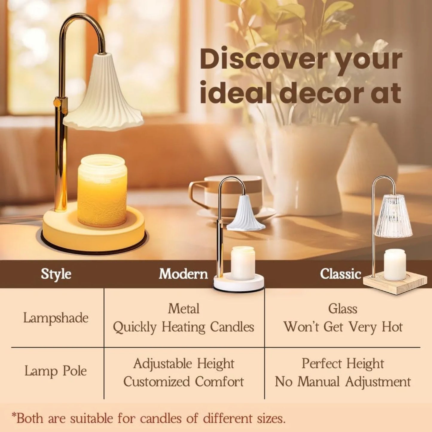 Warm candle lights with timers, candle flower lights, bedroom dimmable table lamps, dormitory home fragrance accessories